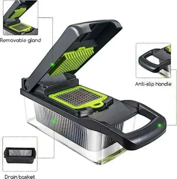 12-in-1 Multifunctional Mandolin Slicer Cutter Vegetable Chopper - Your Ultimate Kitchen Companion