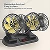 Universal Car Fan 12/24V – 12/24V Cooling Fan with 360 Degree Rotatable Electric Car Cooling Fan with 360 Degree Rotatable and Temperature Display Luckxing