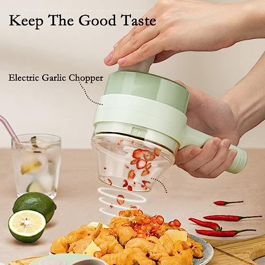 4 In 1 Handheld Electric Vegetable Cutter.