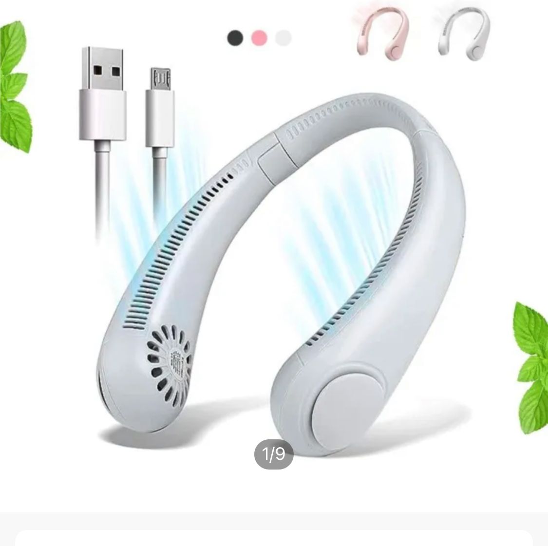 Portable Rechargeable Neck Fan